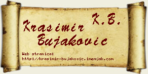 Krasimir Bujaković vizit kartica